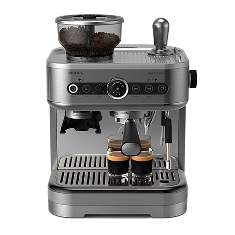 Dvojna posoda za zrna Philips Barista Brew, srebrna